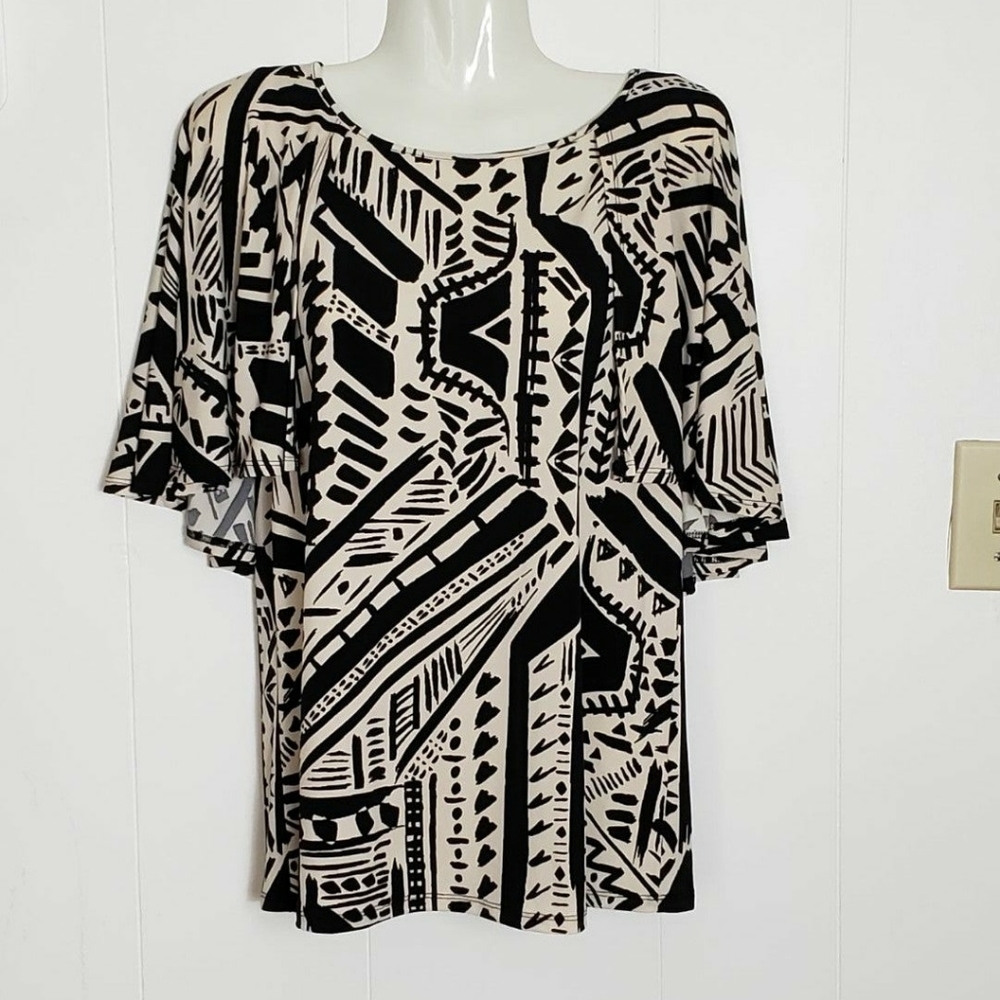Iman Top With Cape Overlay